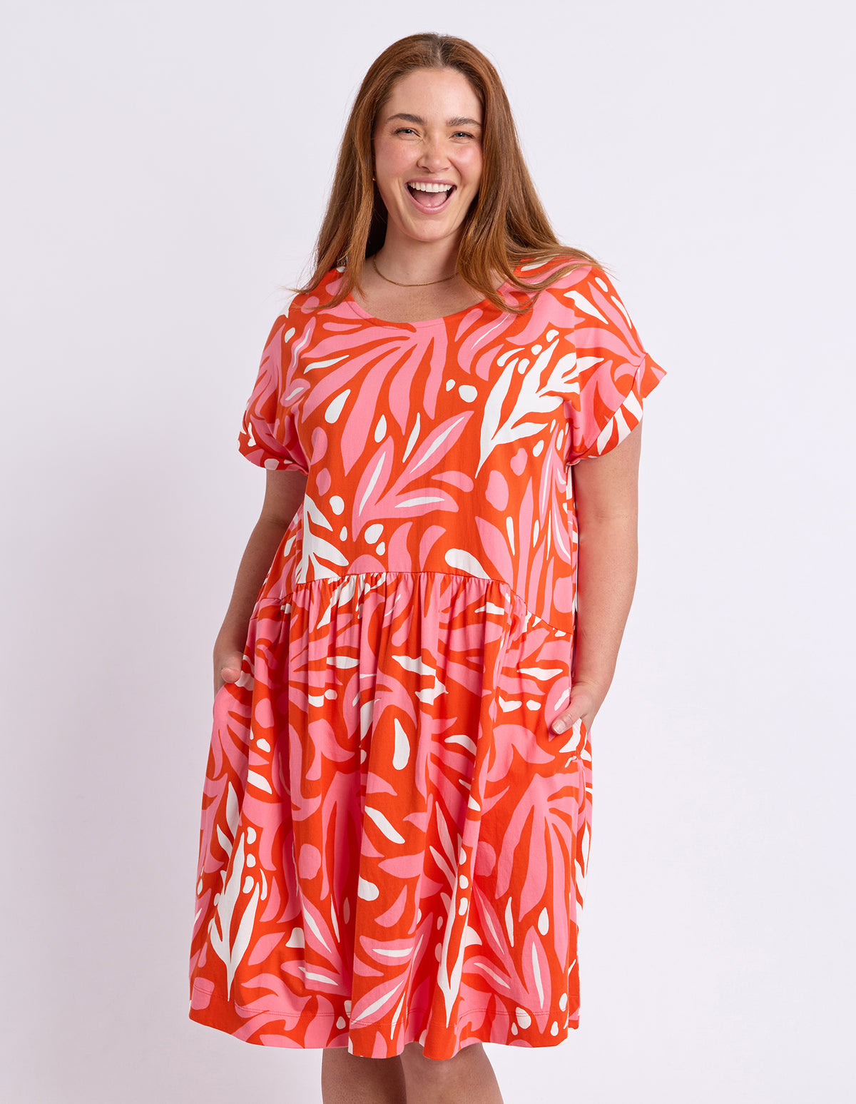 Oceana Dress Tangello/Pink