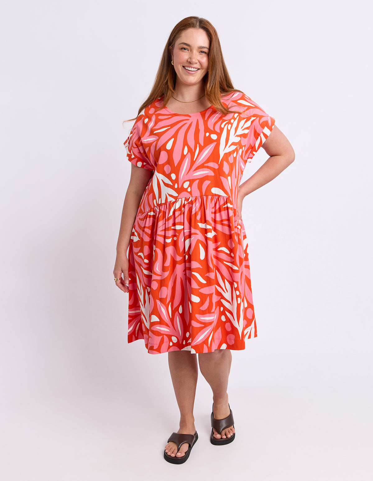 Oceana Dress Tangello/Pink