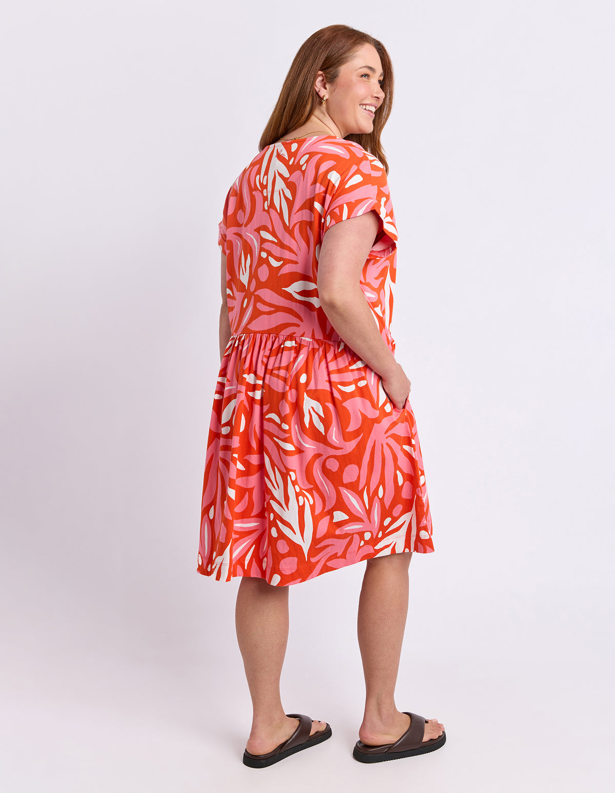 Oceana Dress Tangello/Pink
