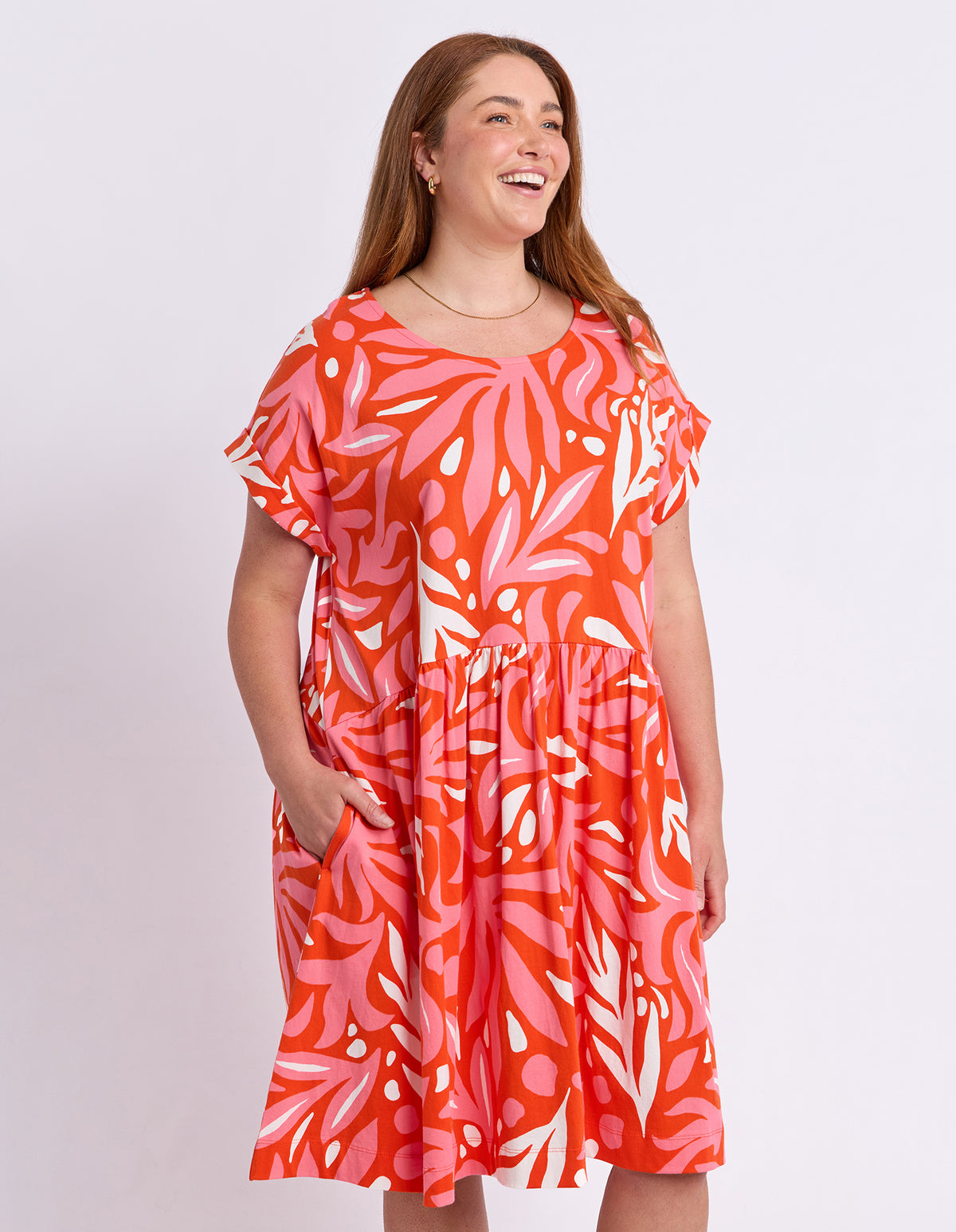 Oceana Dress Tangello/Pink