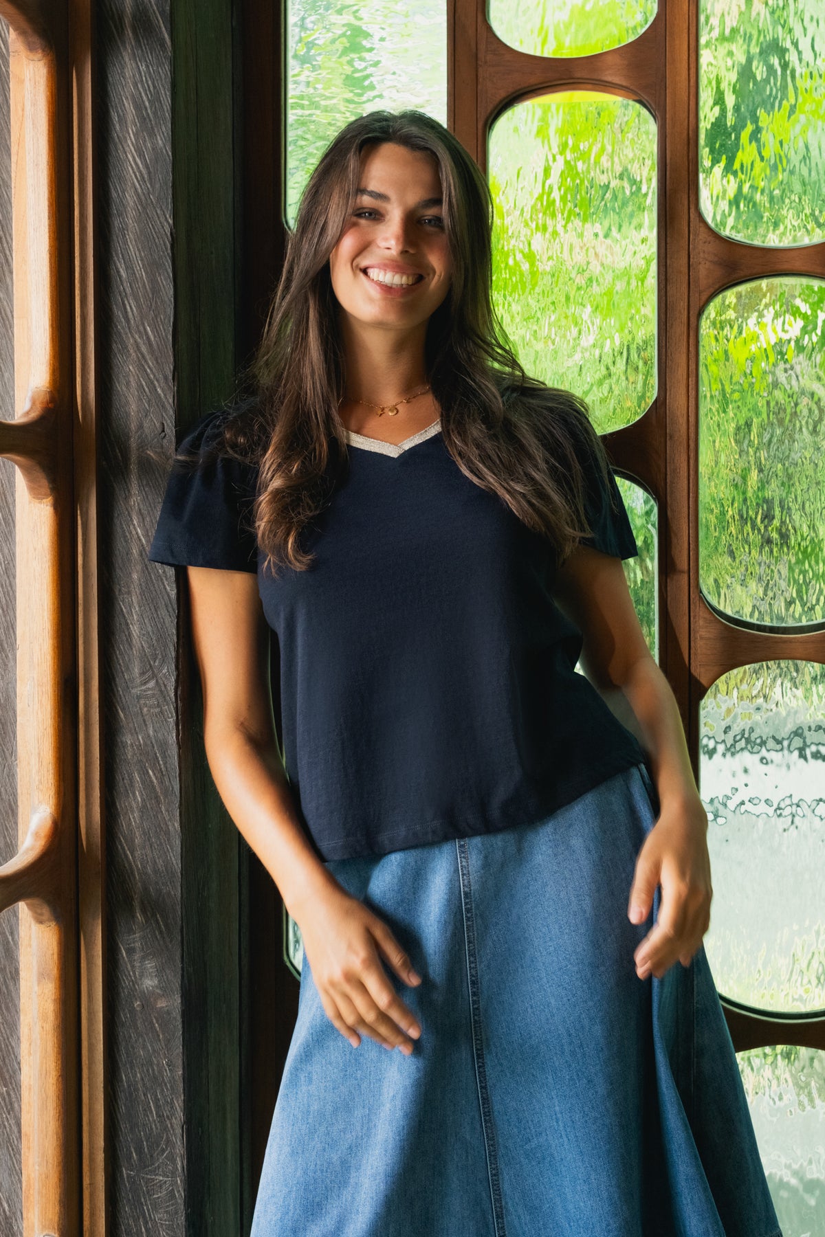 Solara Top Navy