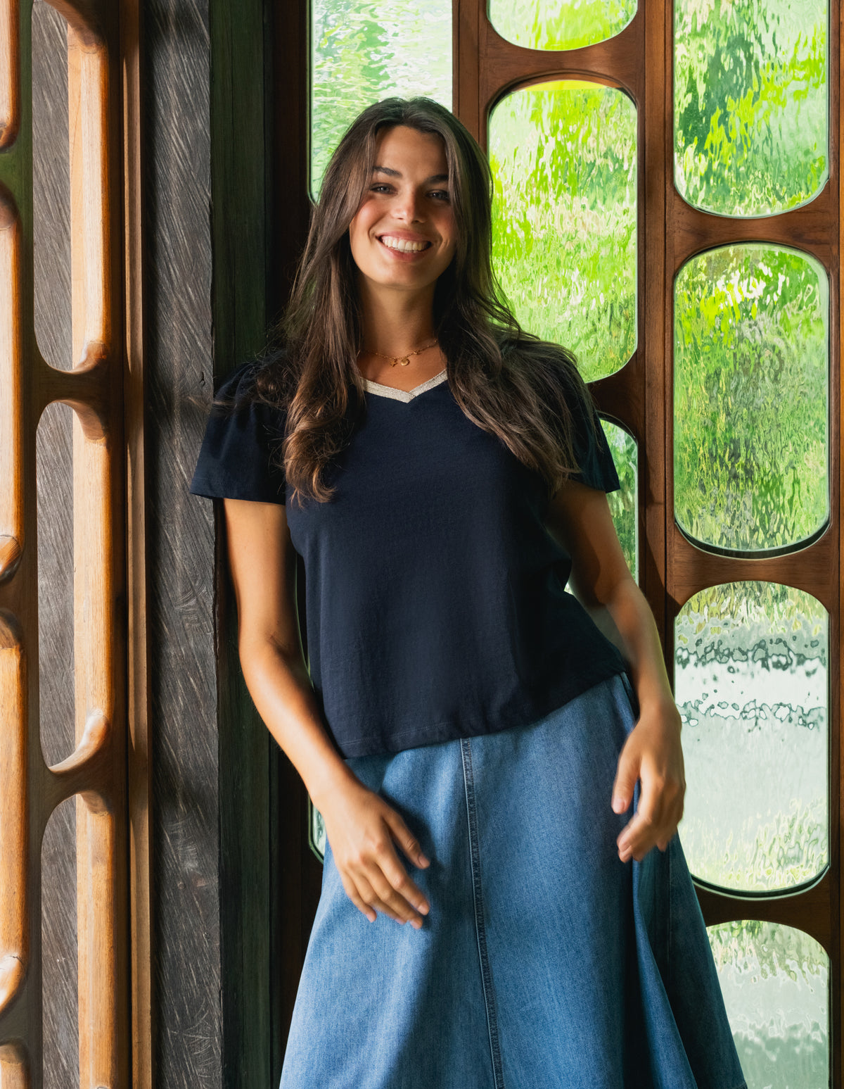 Solara Top Navy