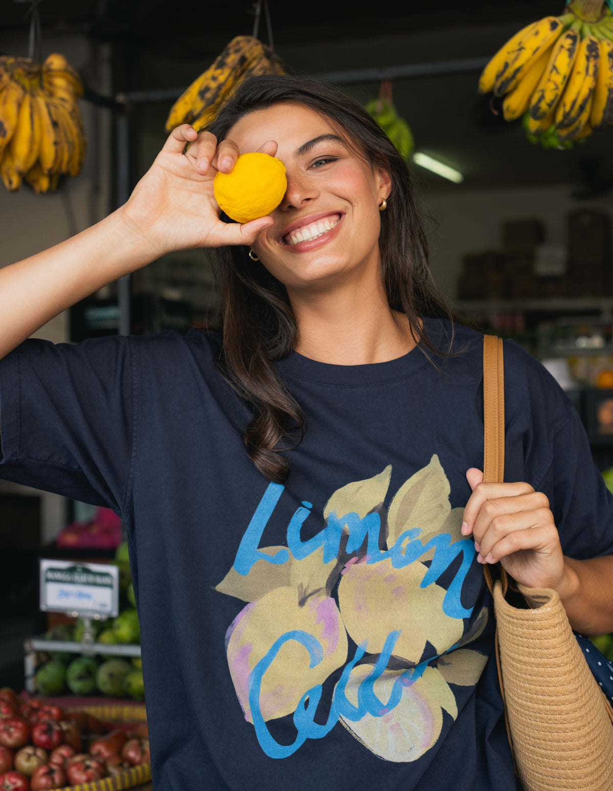 Lemoncello Tee Navy