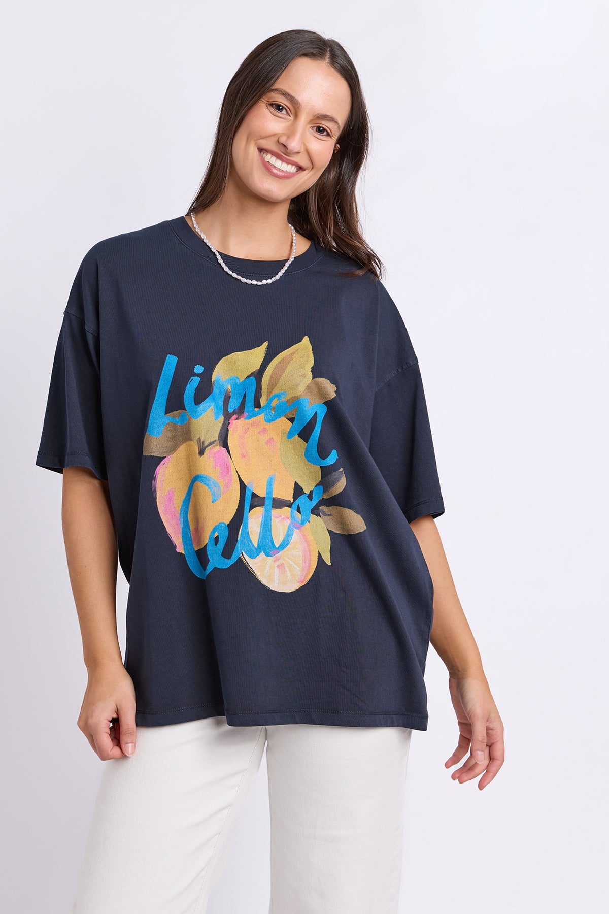 Lemoncello Tee Navy
