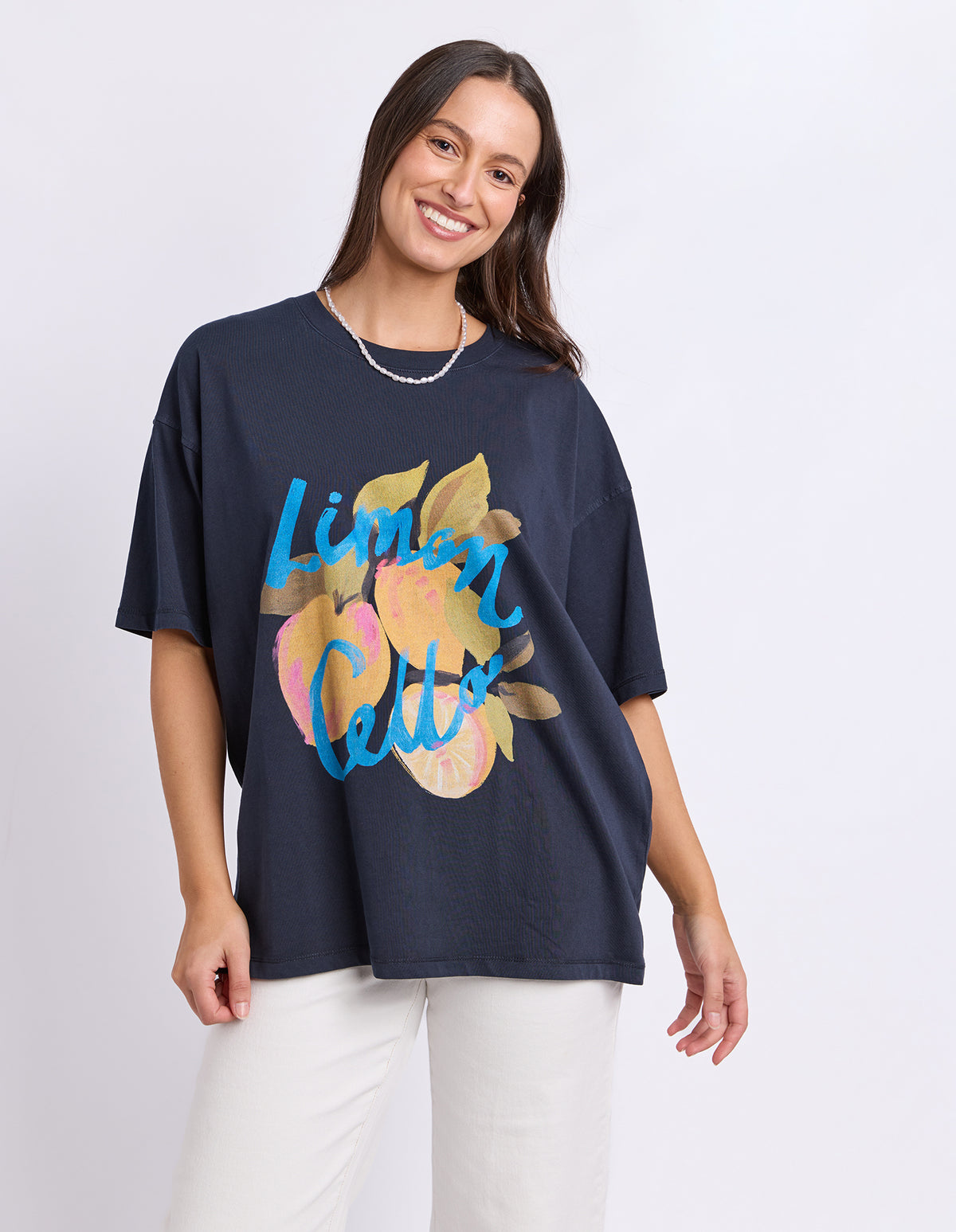 Lemoncello Tee Navy