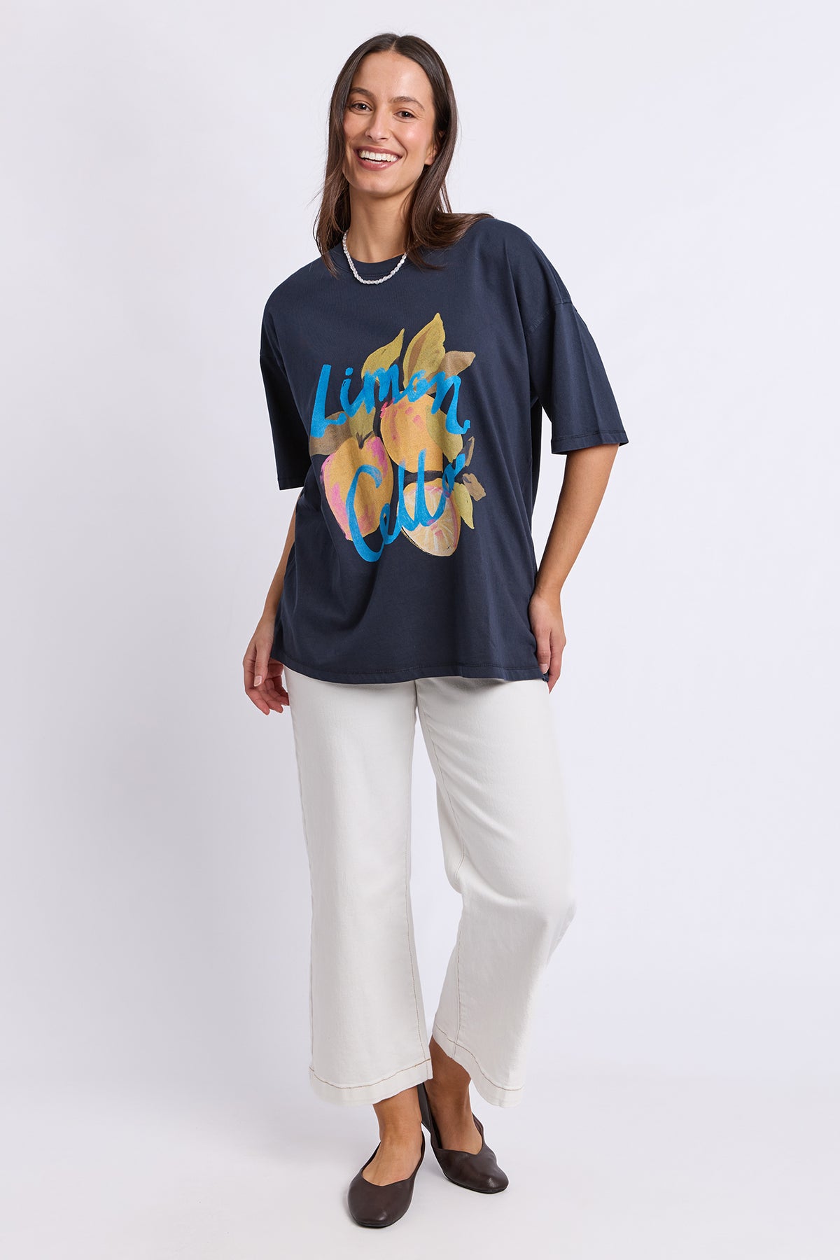 Lemoncello Tee Navy