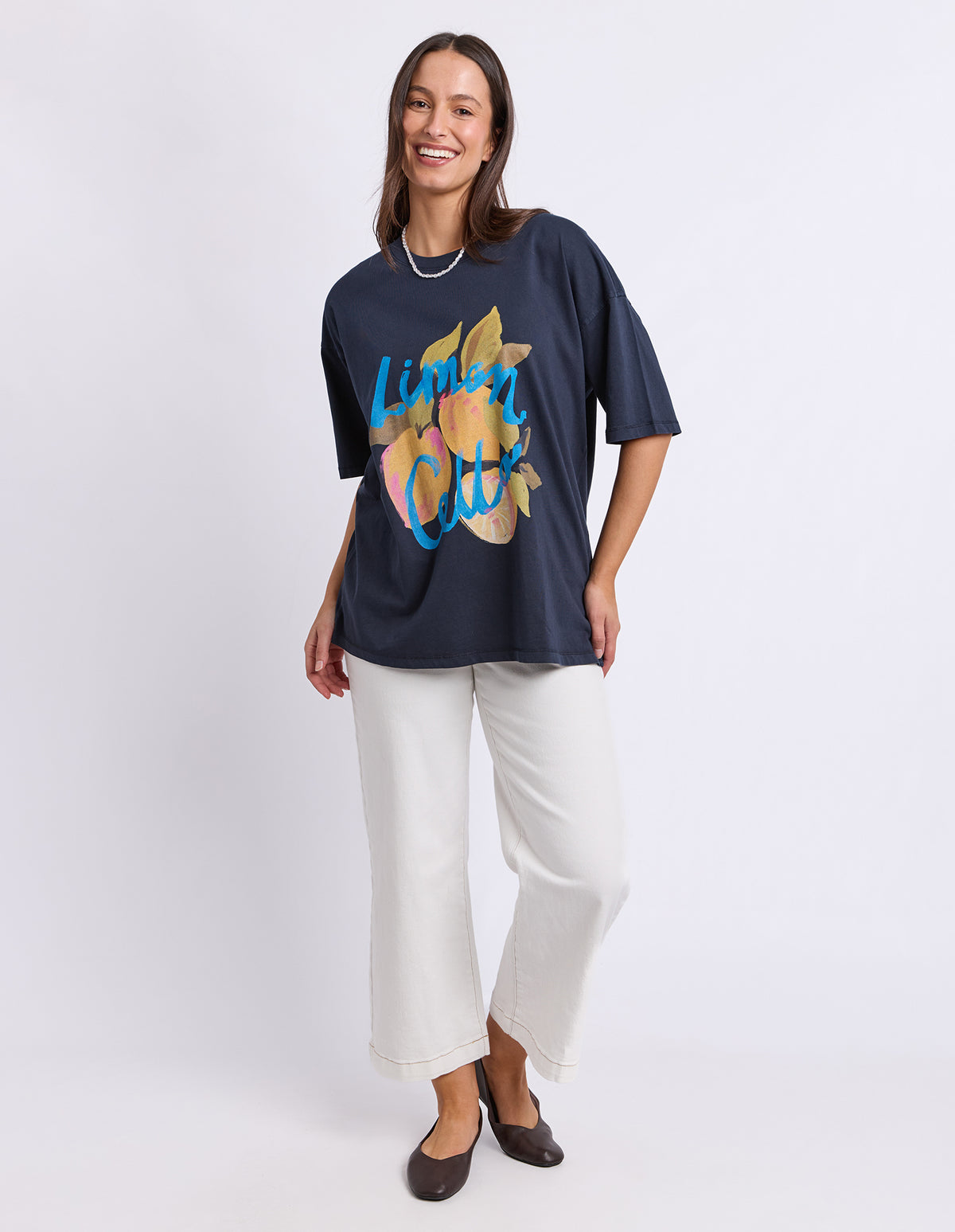 Lemoncello Tee Navy