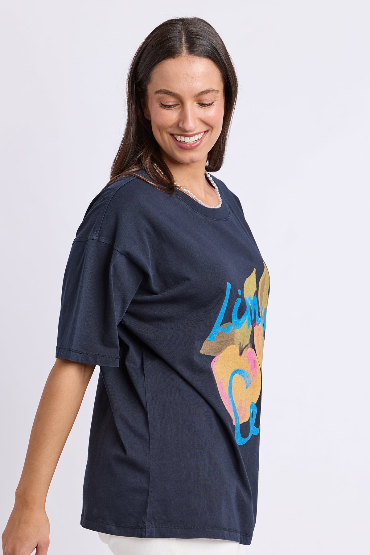 Lemoncello Tee Navy