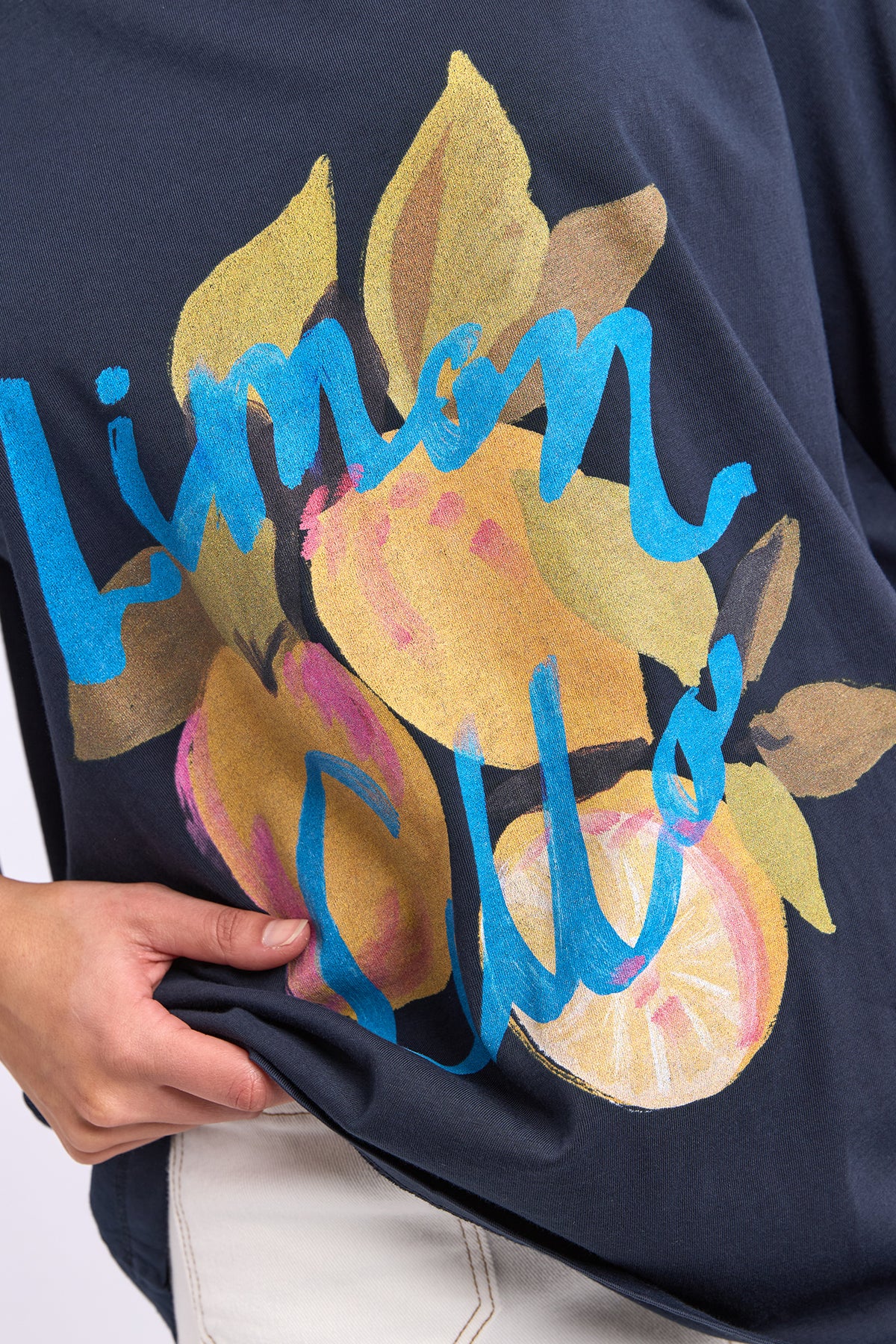 Lemoncello Tee Navy