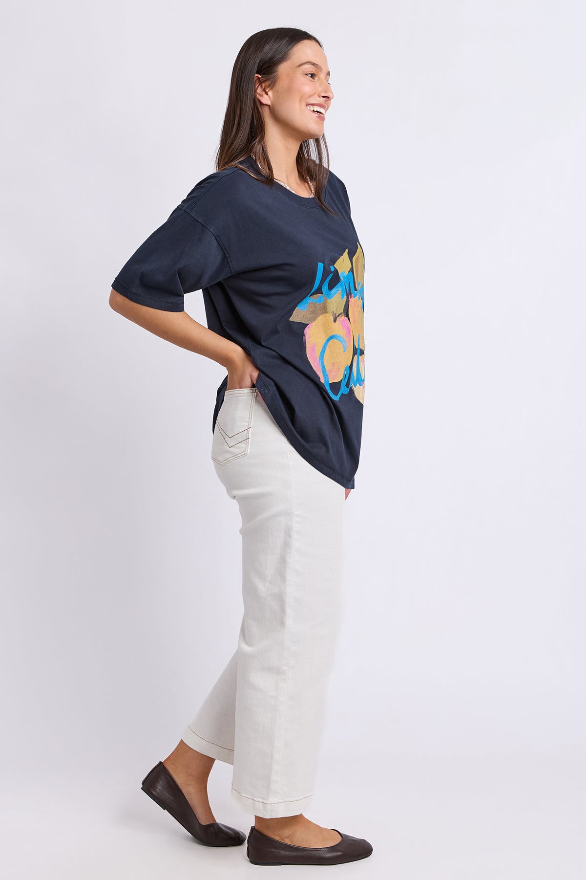 Lemoncello Tee Navy