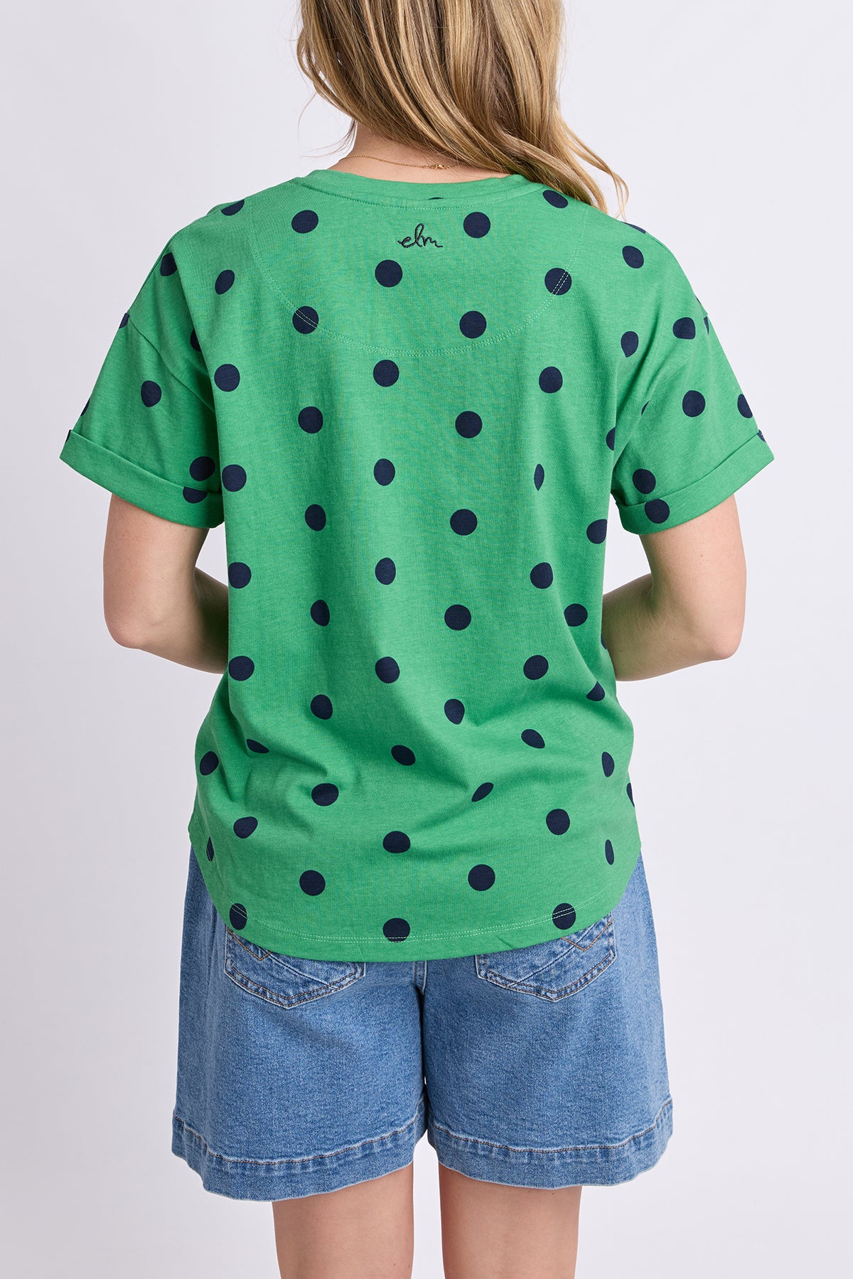 Maddy Spot Tee Green