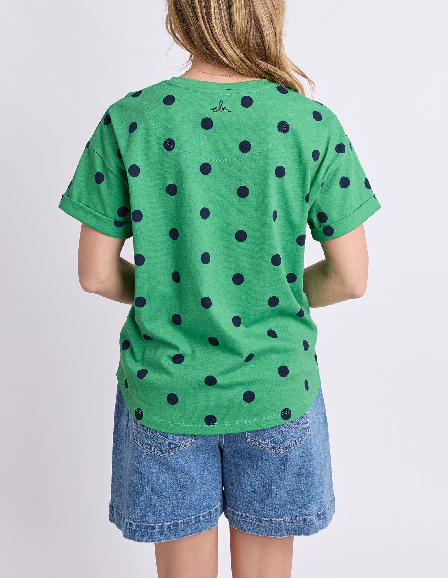 Maddy Spot Tee Green