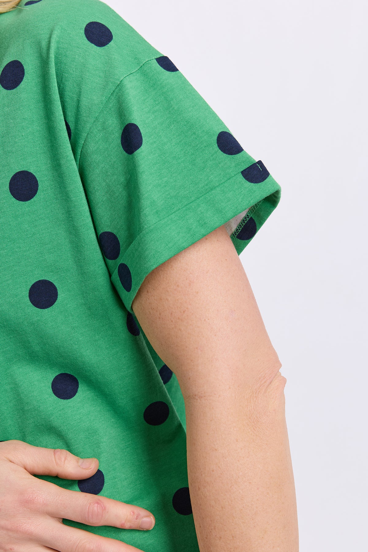 Maddy Spot Tee Green