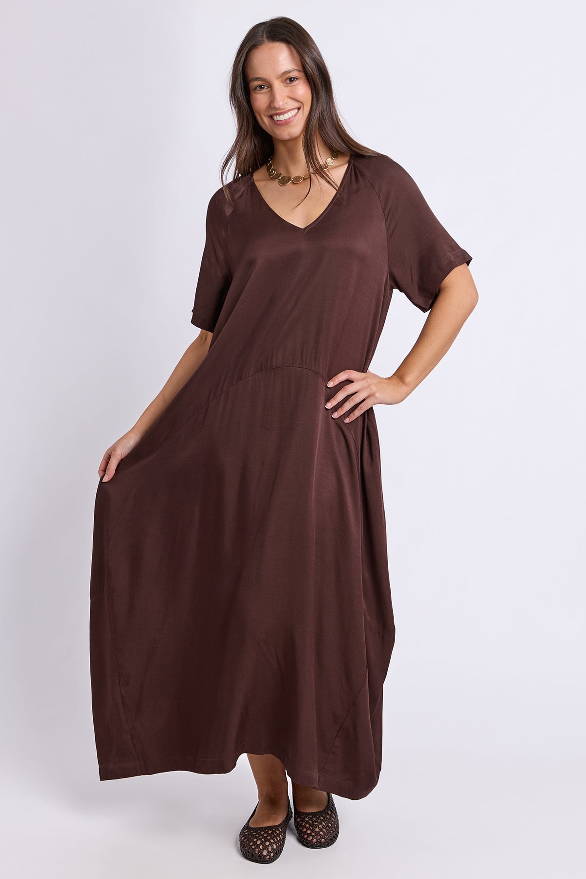 Nora Dress Chocolate