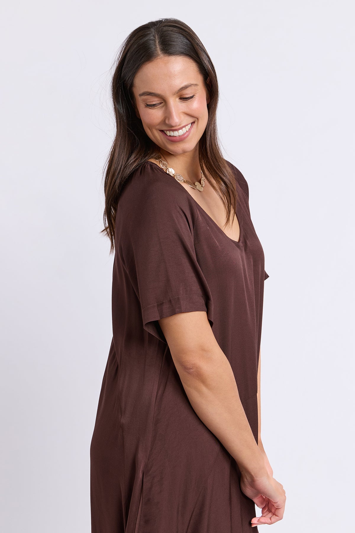 Nora Dress Chocolate