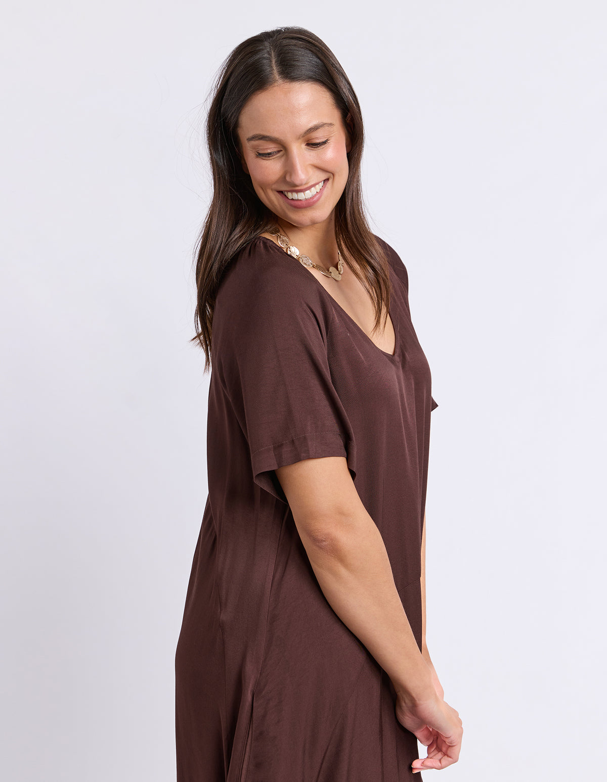 Nora Dress Chocolate