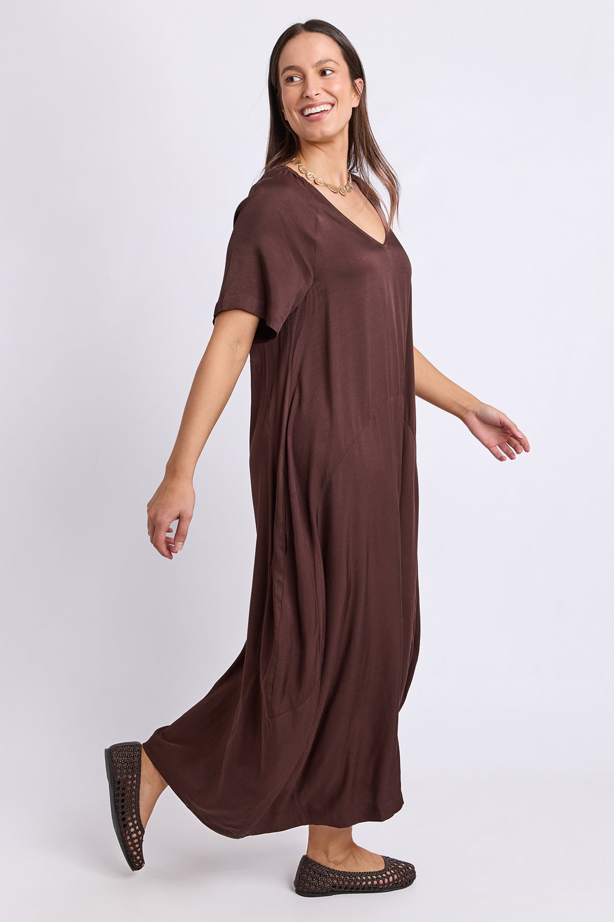 Nora Dress Chocolate