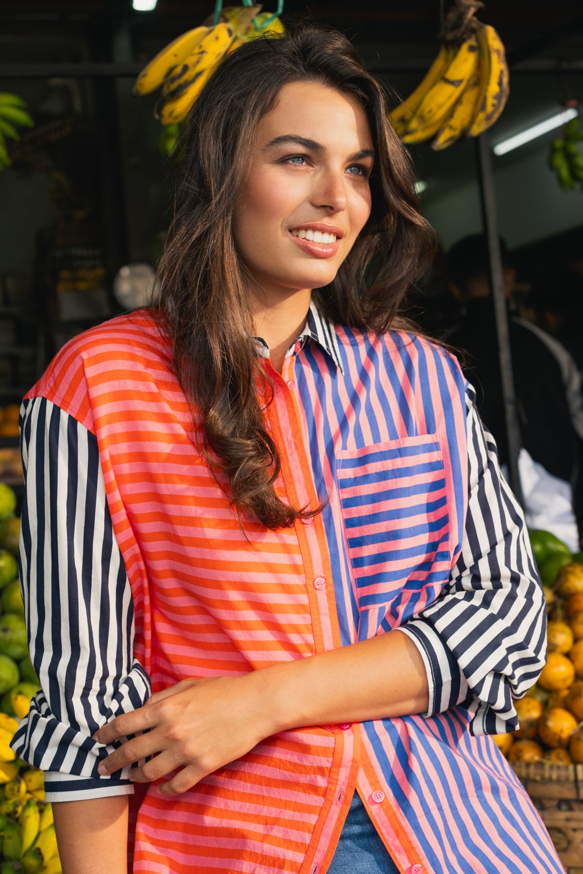 Jessica Stripe Shirt Stripe
