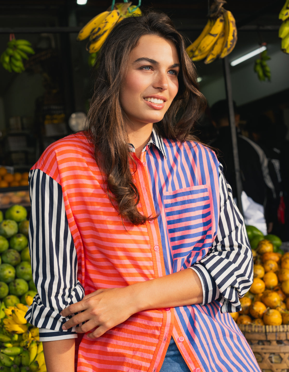 Jessica Stripe Shirt Stripe
