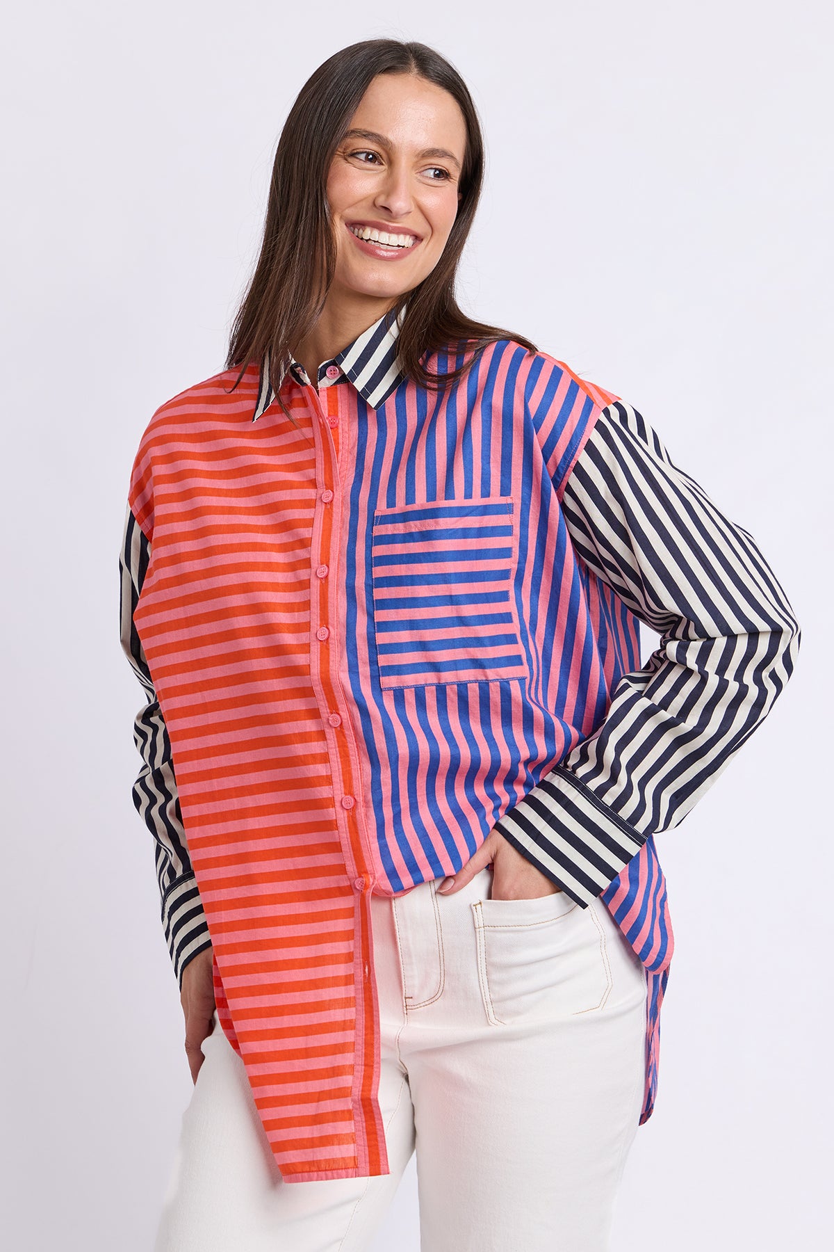 Jessica Stripe Shirt Stripe