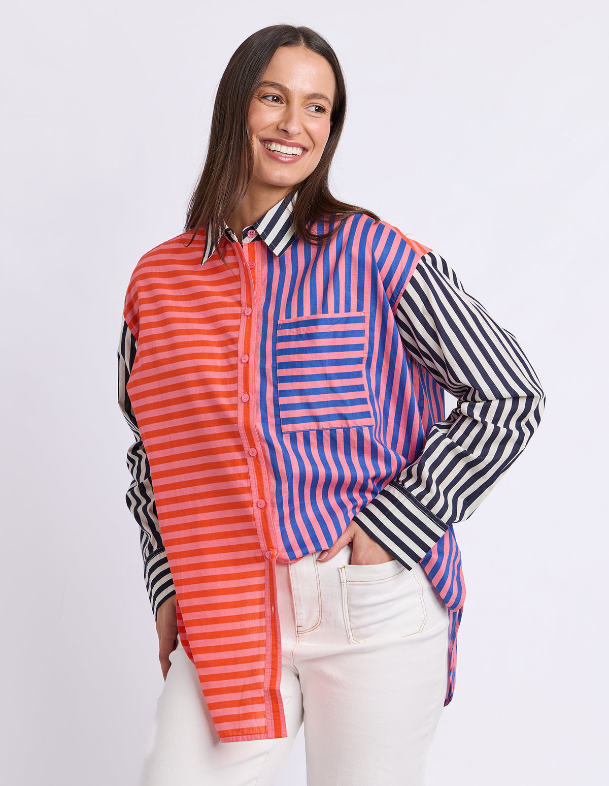 Jessica Stripe Shirt Stripe