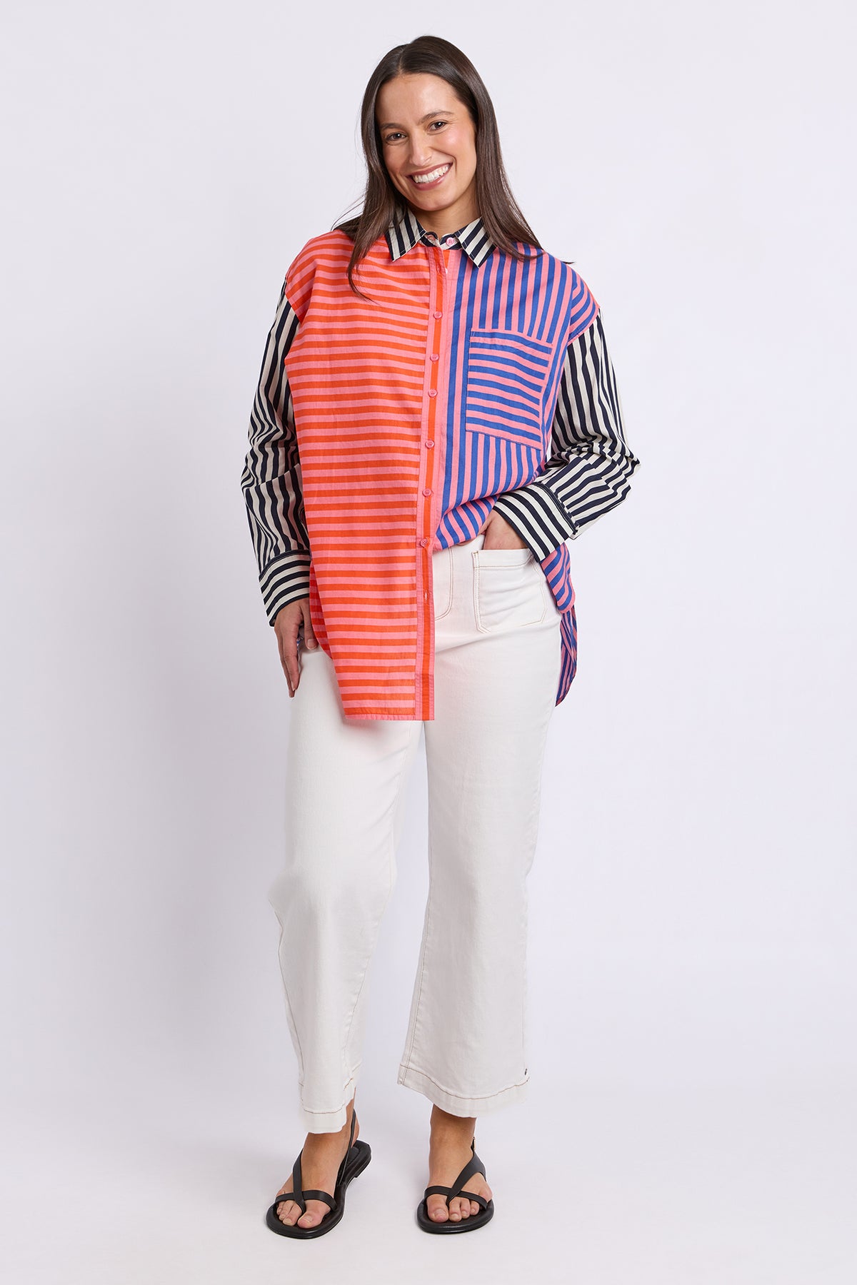 Jessica Stripe Shirt Stripe