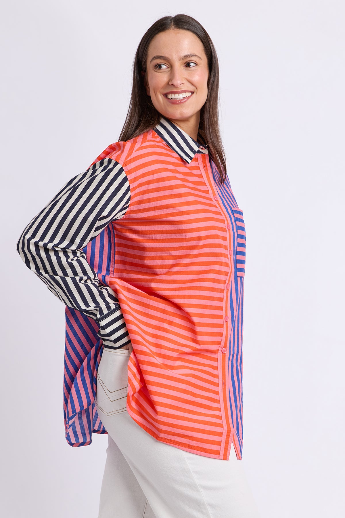 Jessica Stripe Shirt Stripe