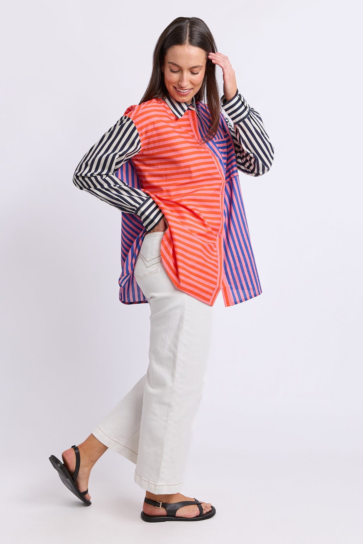Jessica Stripe Shirt Stripe
