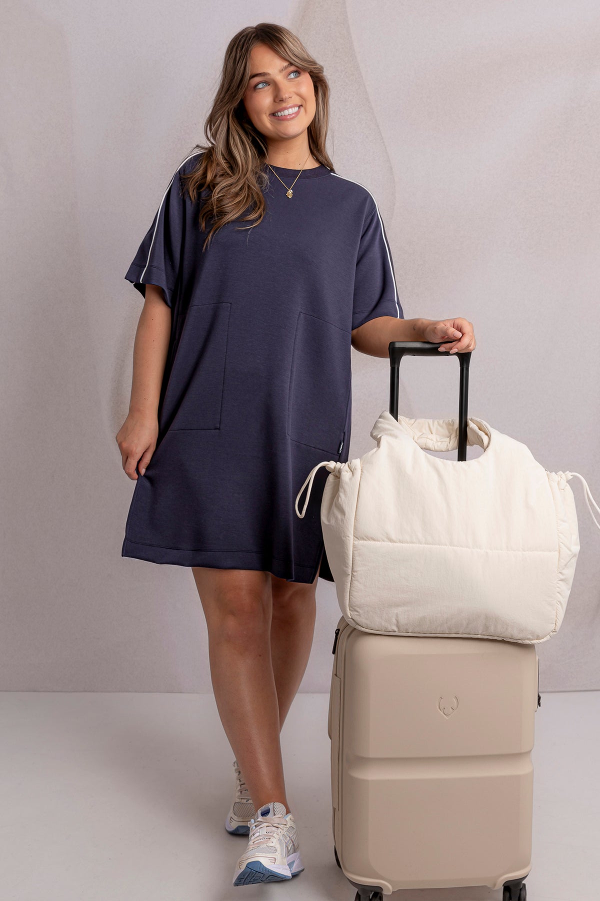 Freedom T-Shirt Dress Midnight Navy