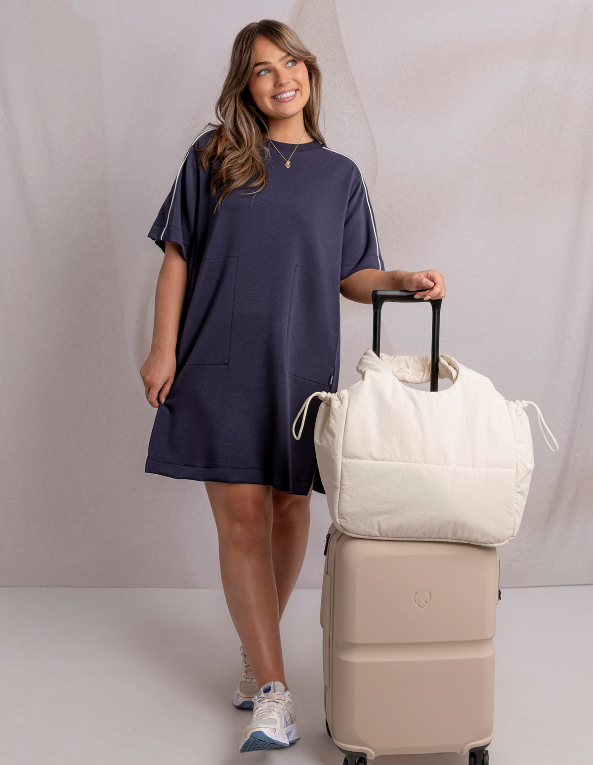 Freedom T-Shirt Dress Midnight Navy