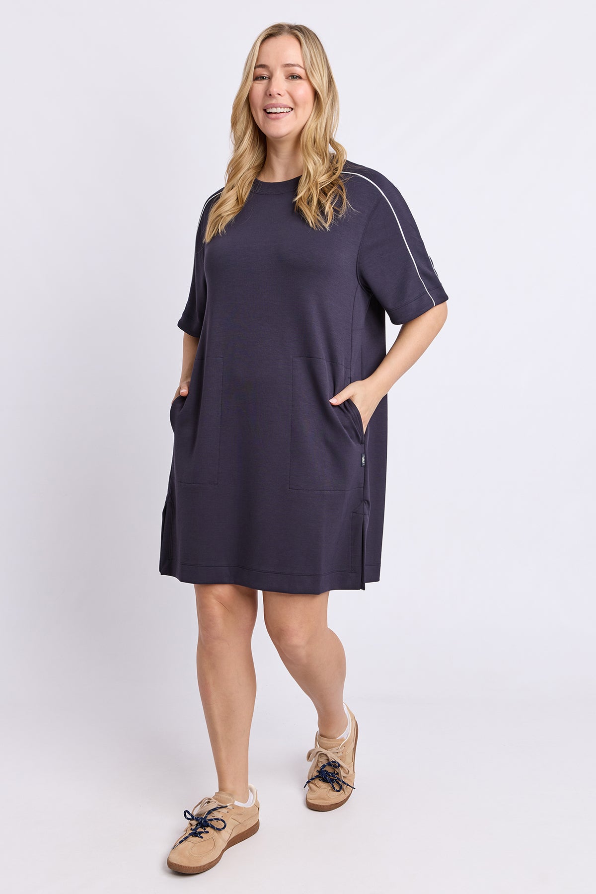 Freedom T-Shirt Dress Midnight Navy