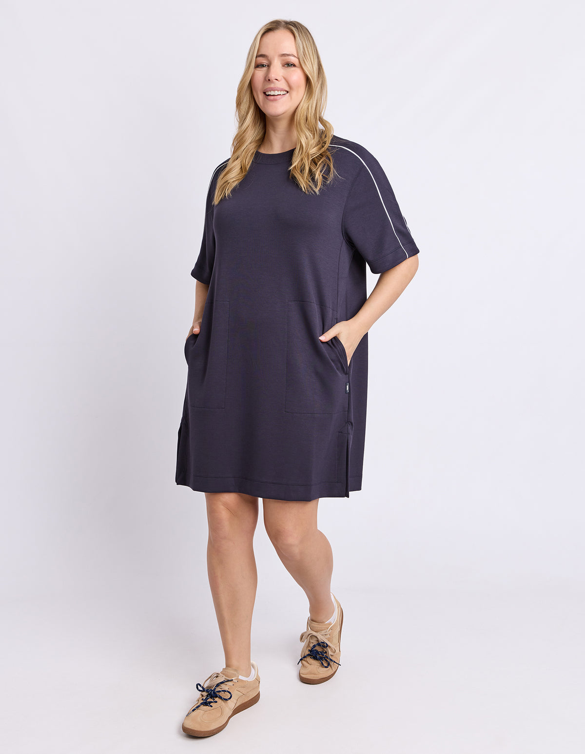 Freedom T-Shirt Dress Midnight Navy