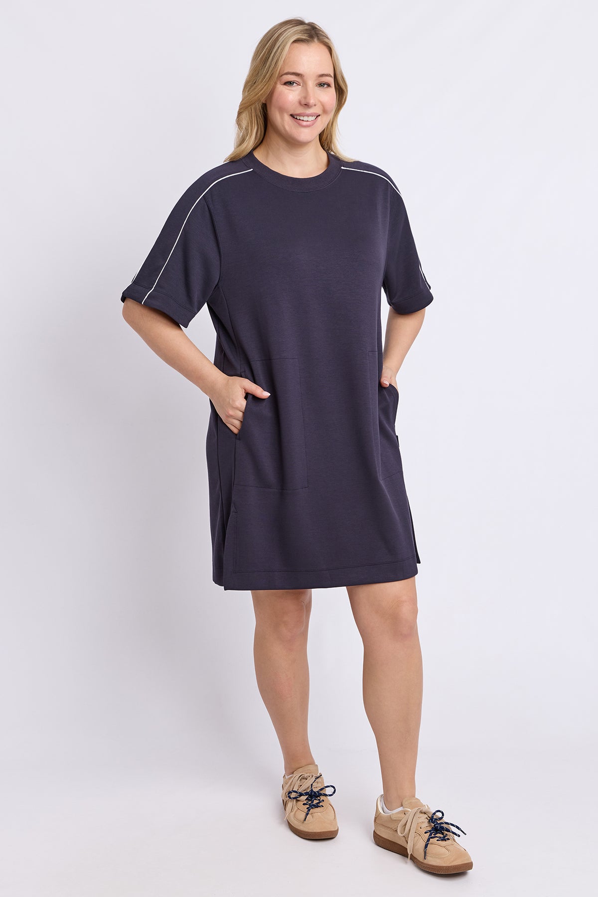 Freedom T-Shirt Dress Midnight Navy