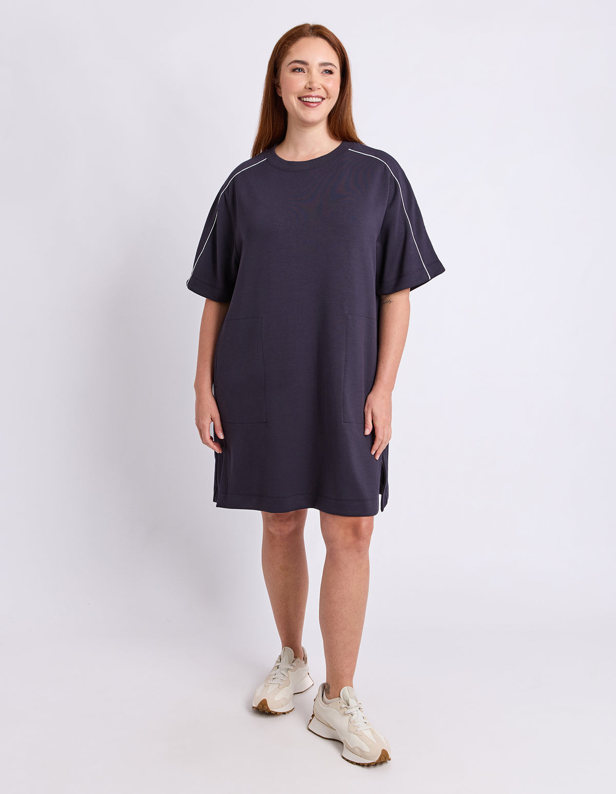 Freedom T-Shirt Dress Midnight Navy