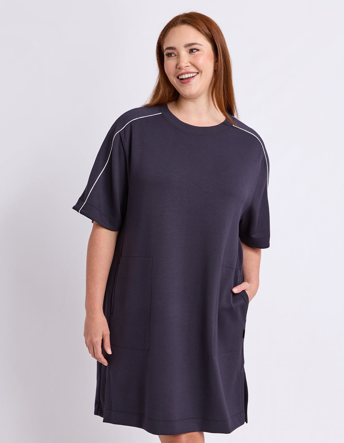 Freedom T-Shirt Dress Midnight Navy