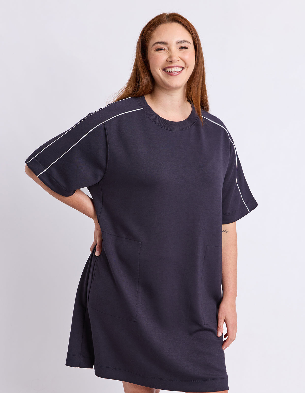 Freedom T-Shirt Dress Midnight Navy