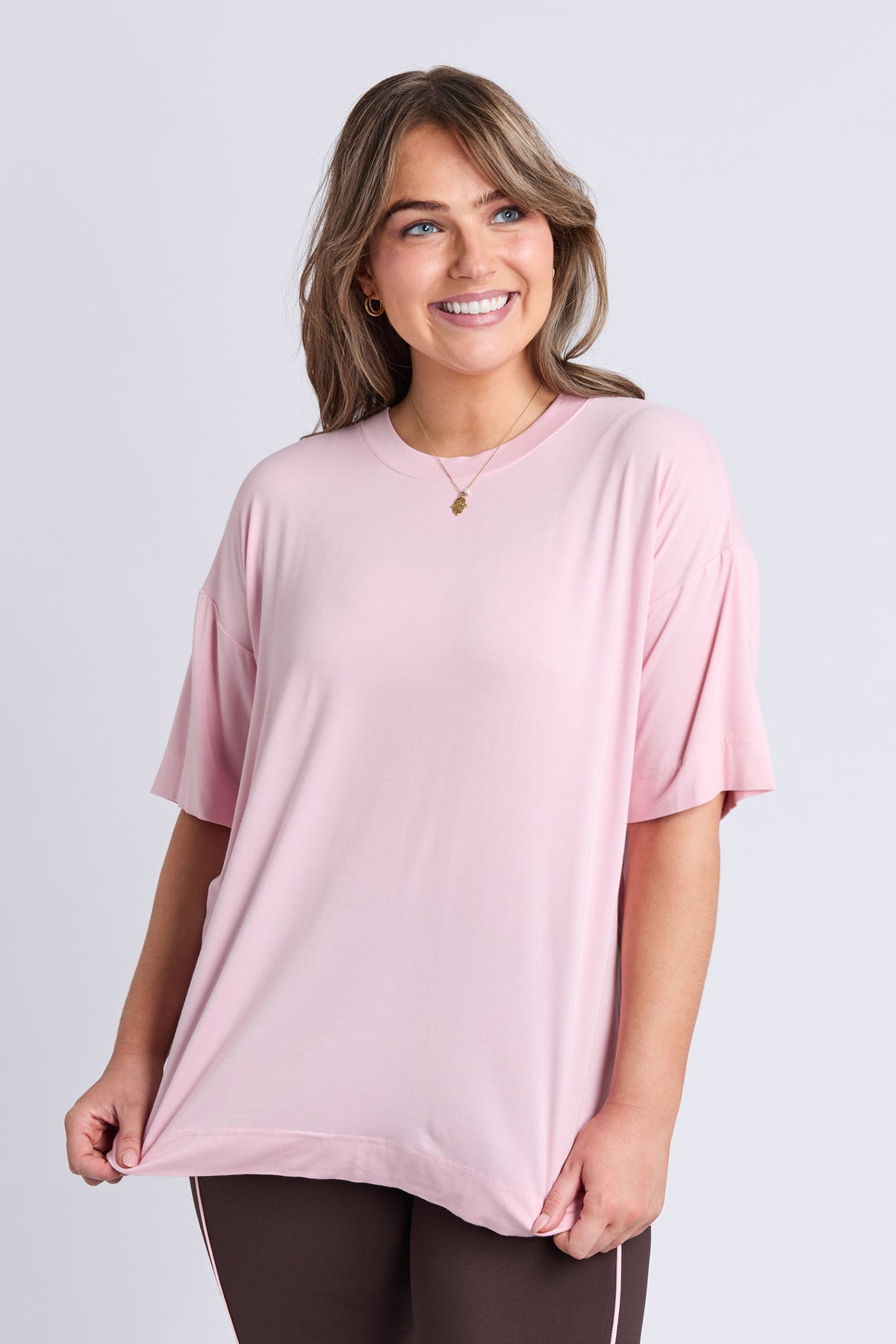 Freedom Oversized Tee Pale Pink