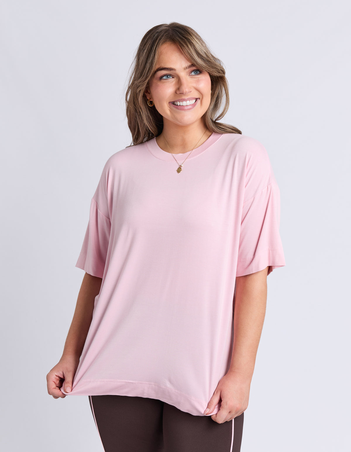 Freedom Oversized Tee Pale Pink