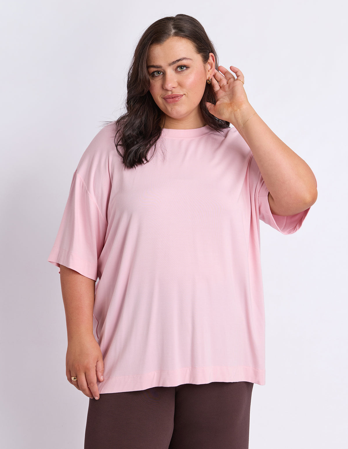Freedom Oversized Tee Pale Pink