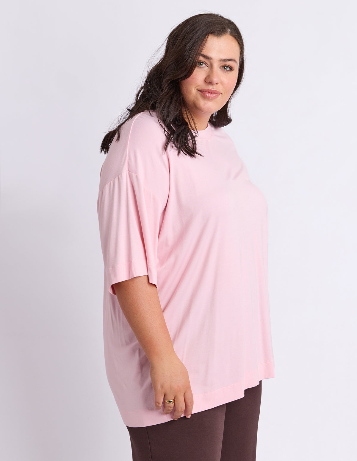 Freedom Oversized Tee Pale Pink