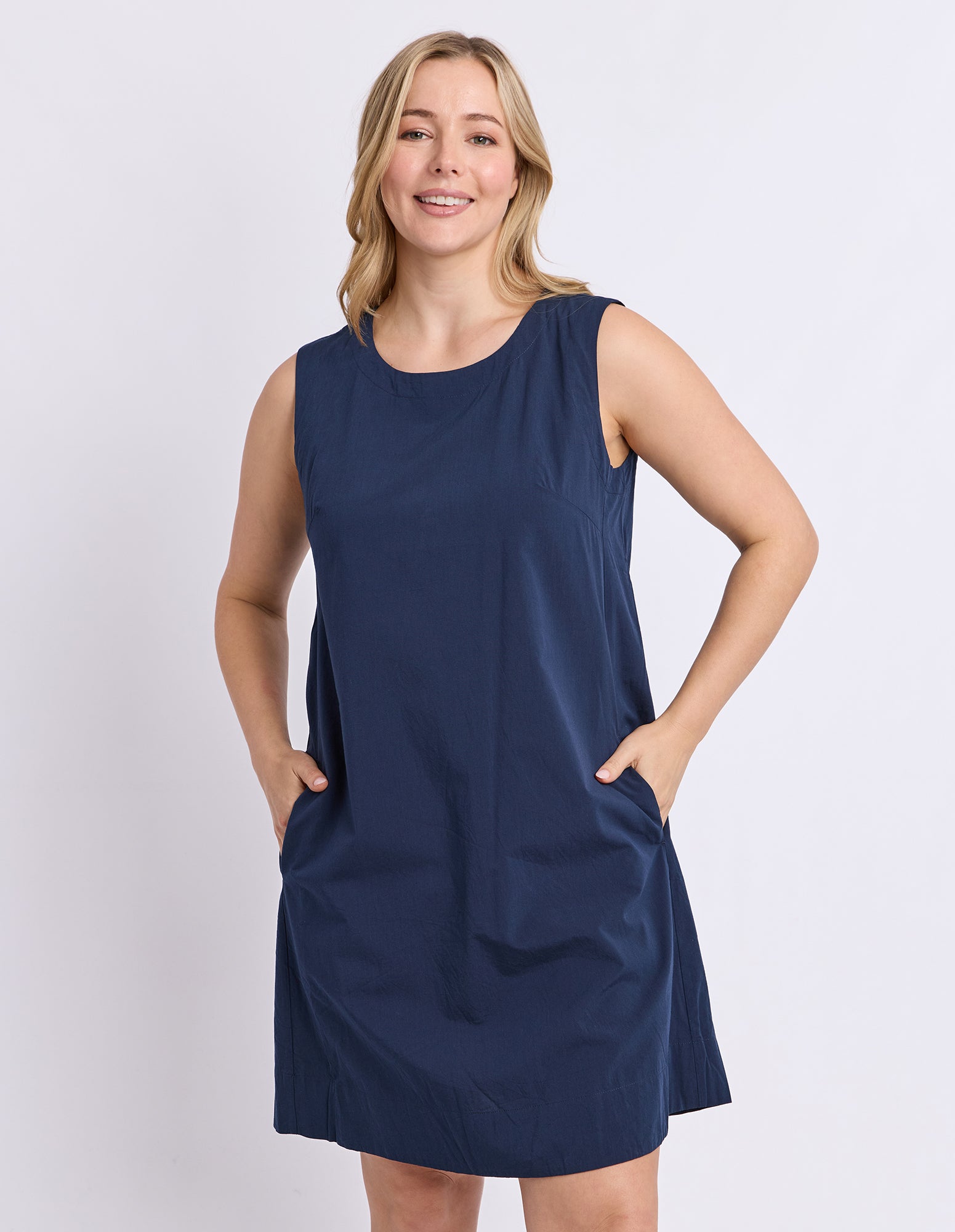Hailey Shift Dress Navy