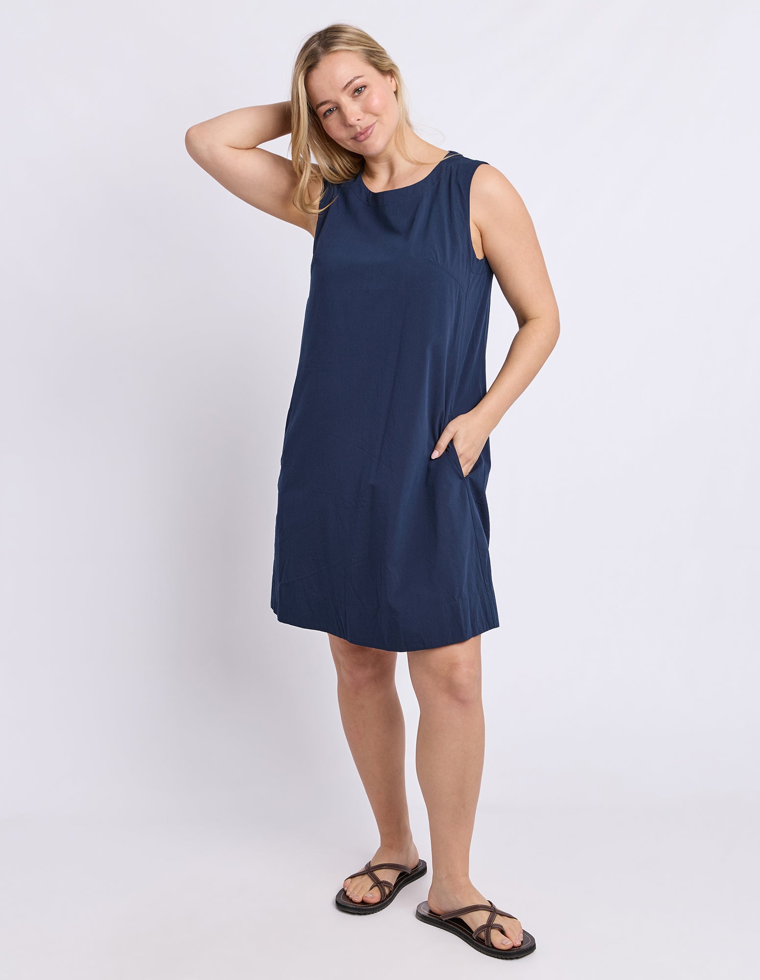 Hailey Shift Dress Navy