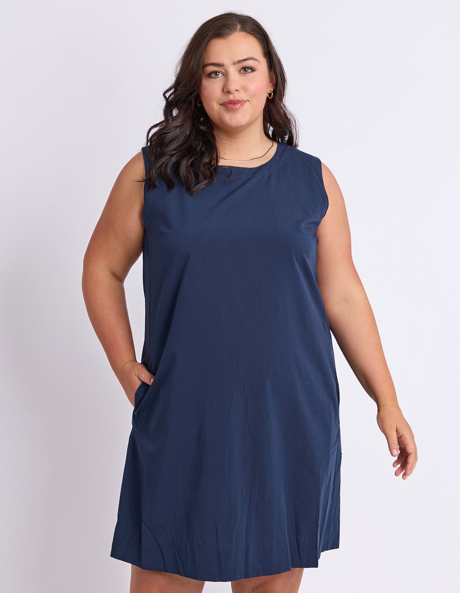 Hailey Shift Dress Navy