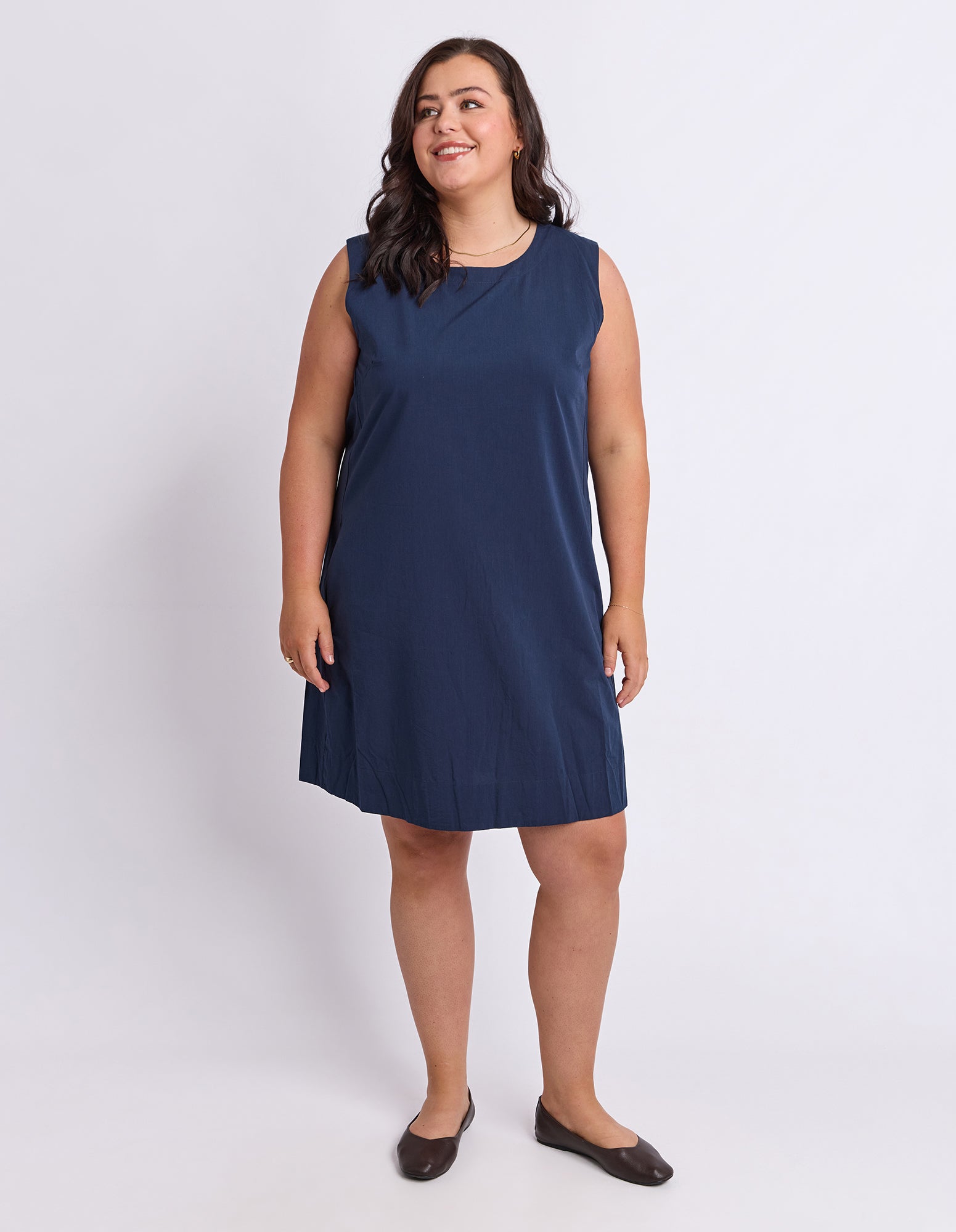 Hailey Shift Dress Navy