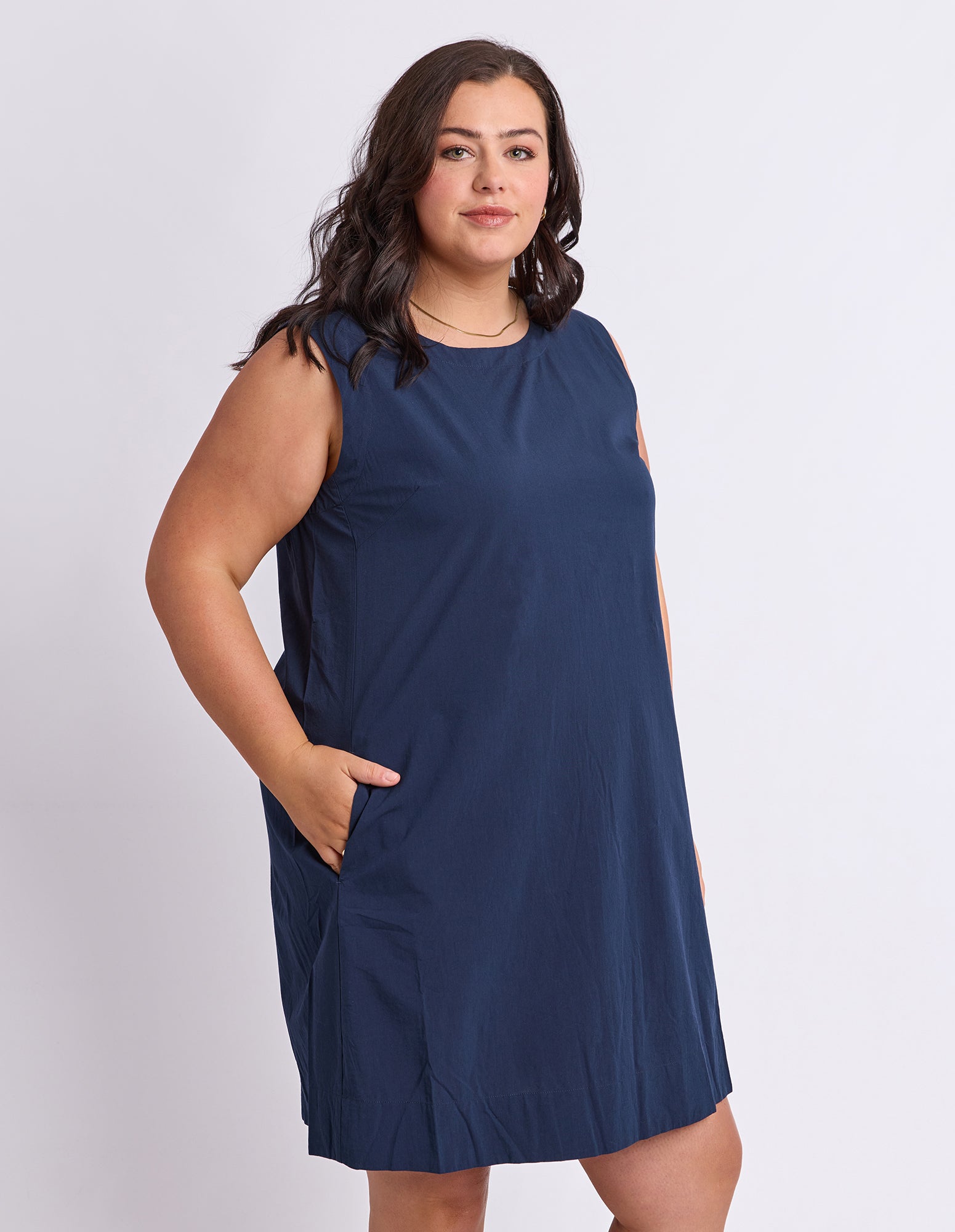 Hailey Shift Dress Navy