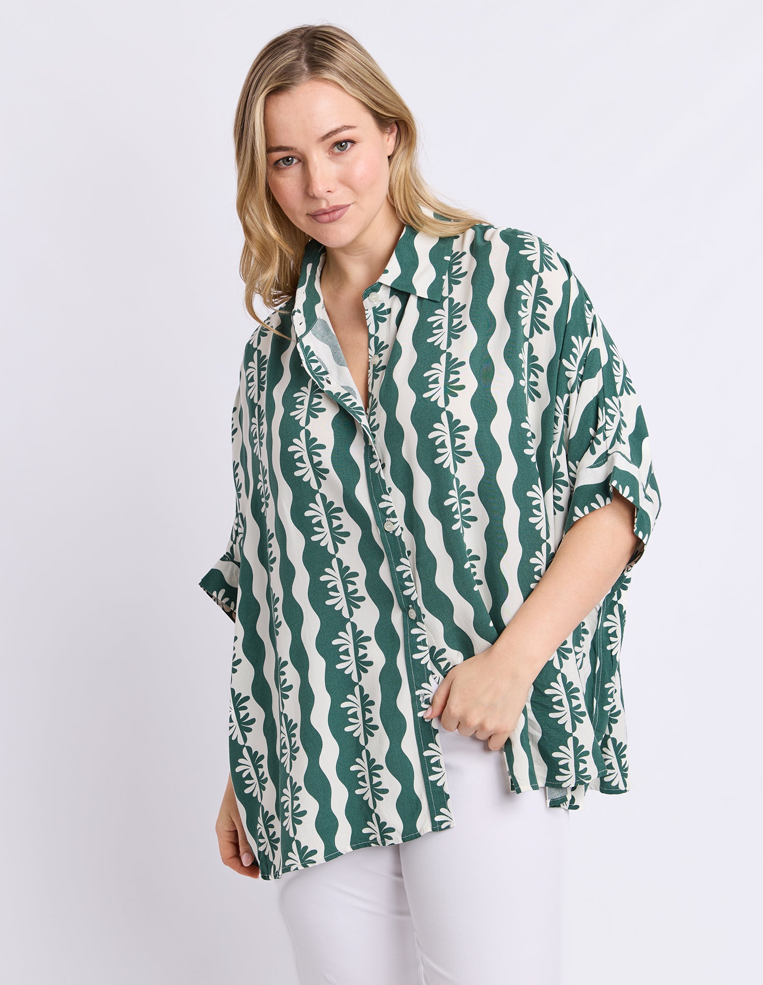 Rhythm Shirt Winter Green