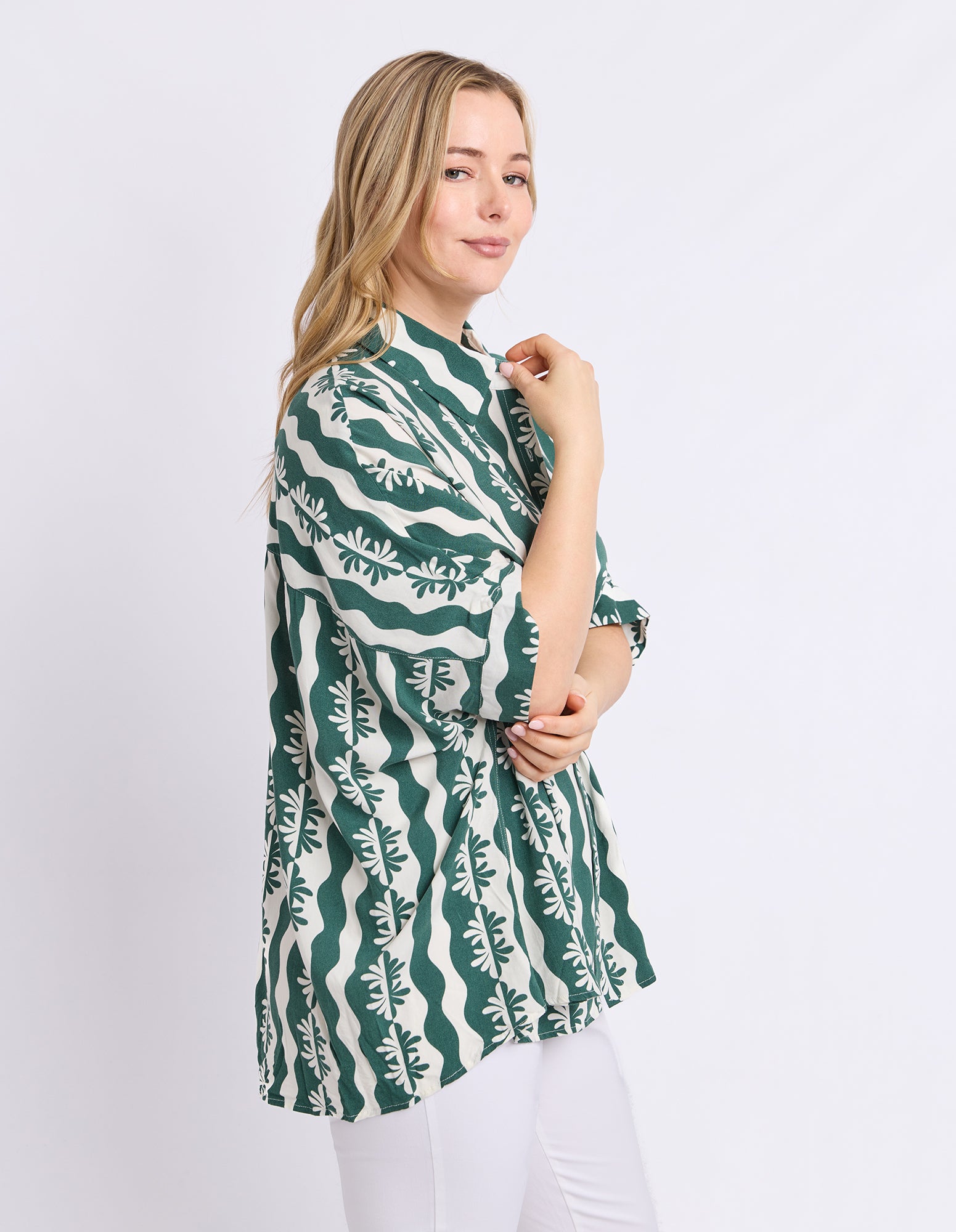 Rhythm Shirt Winter Green