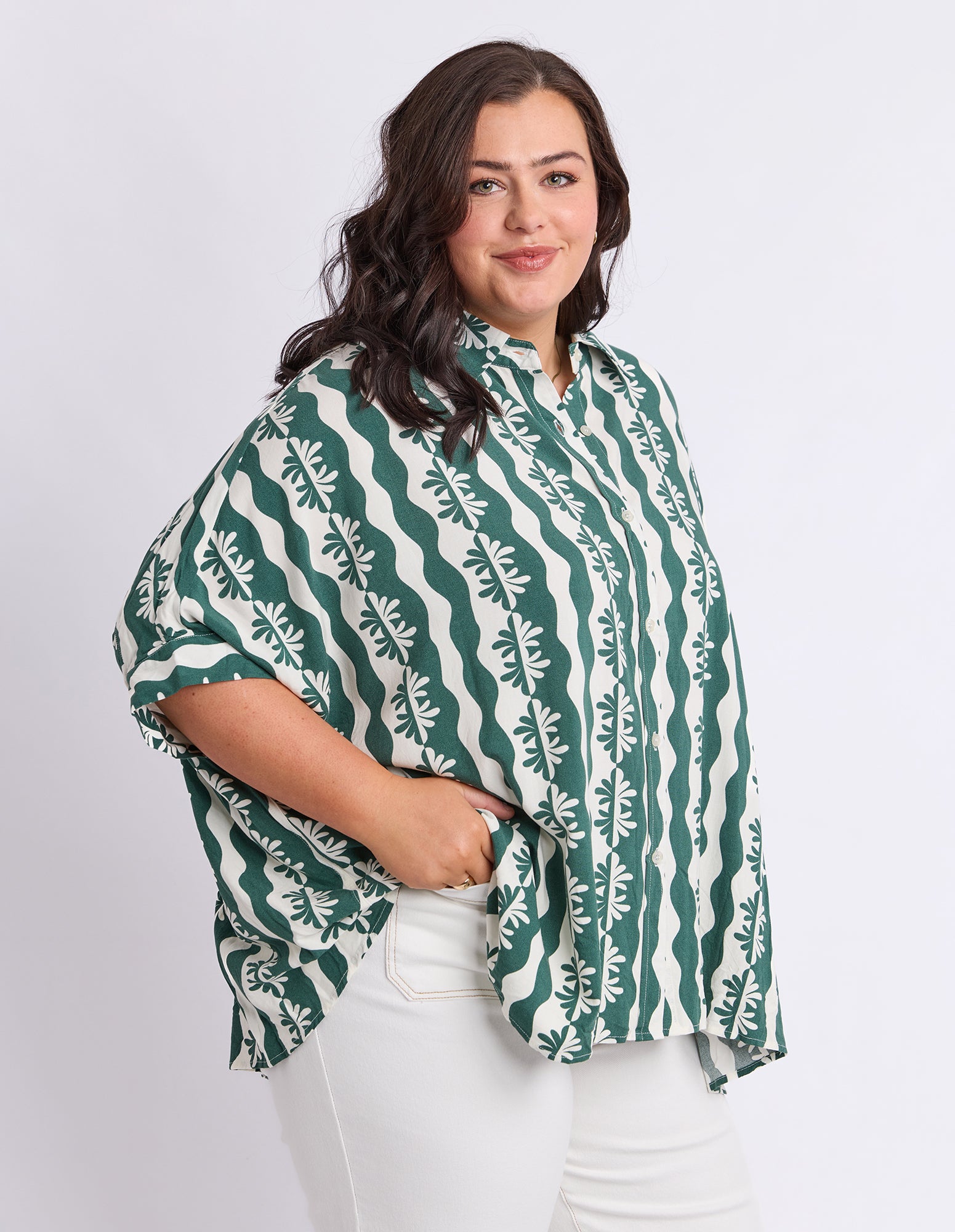 Rhythm Shirt Winter Green