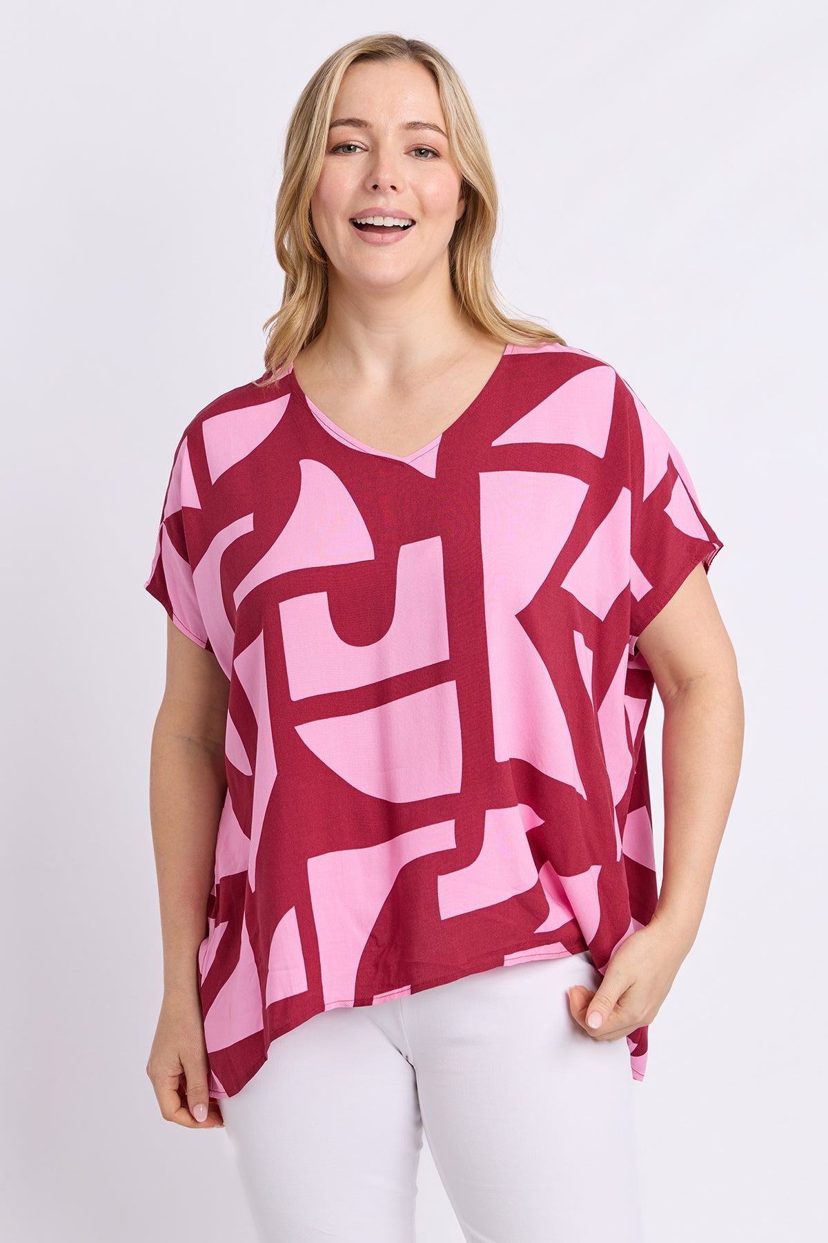 Mosaic Top Maroon