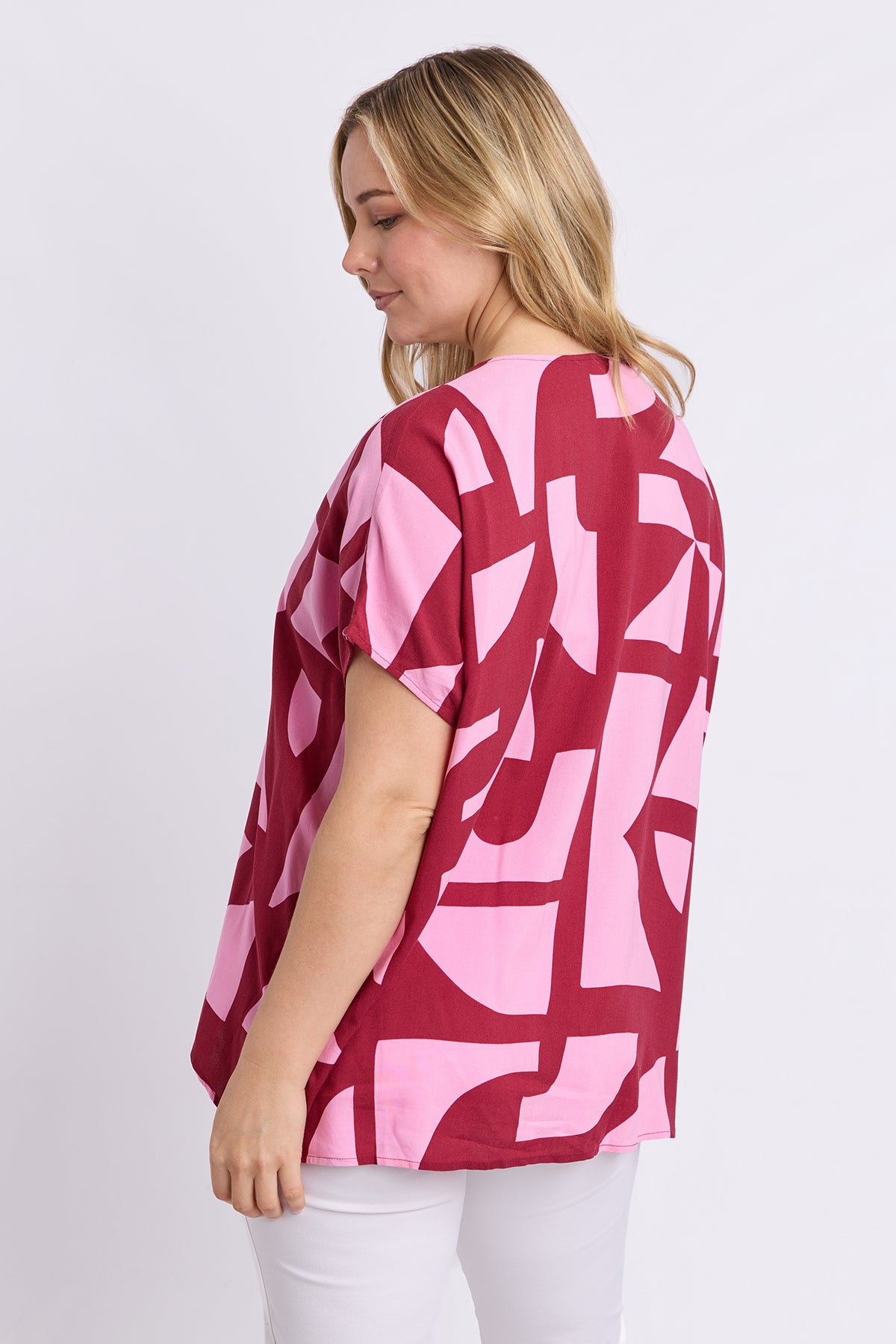 Mosaic Top Maroon